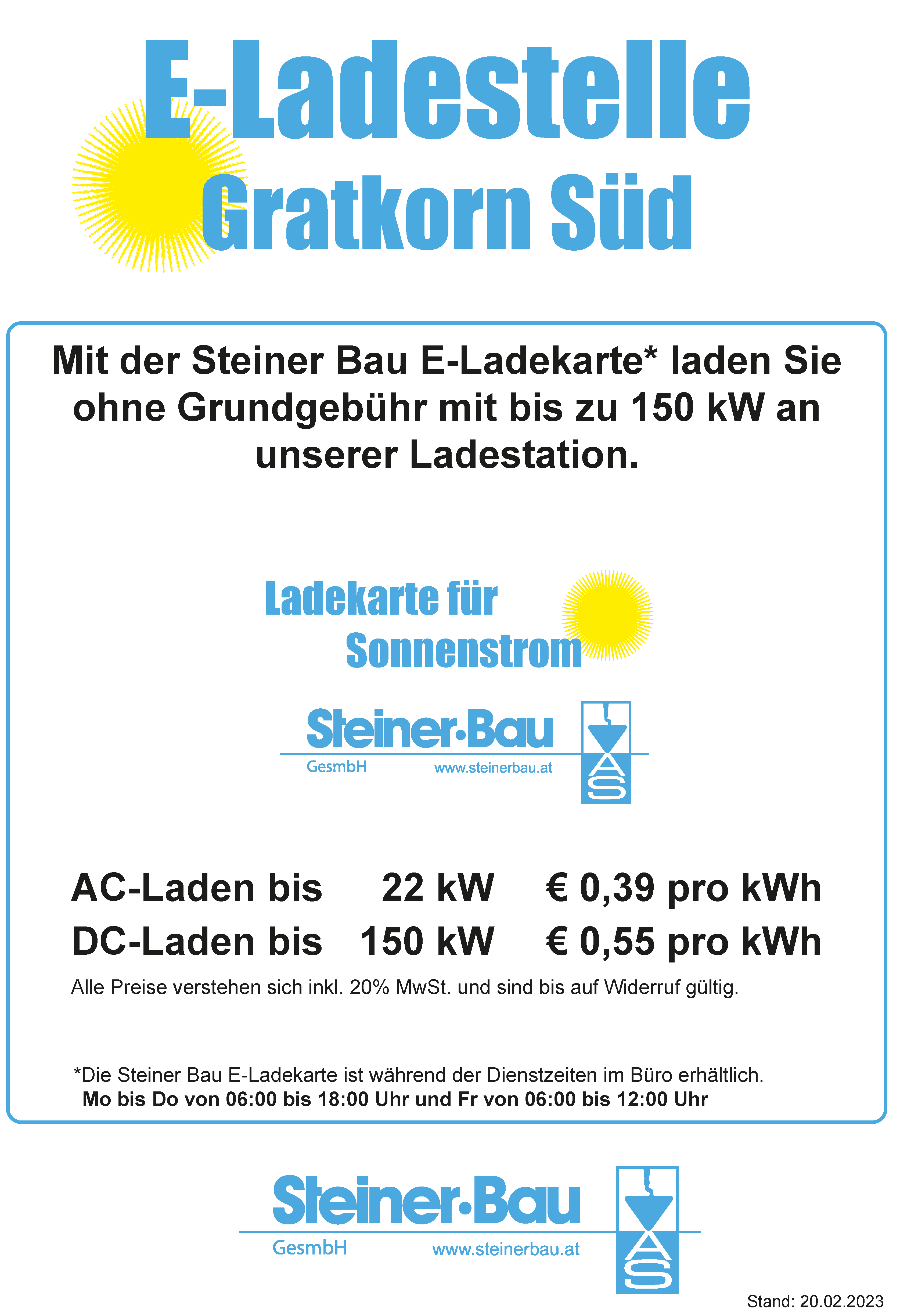 E-Ladestation Filiale Gratkorn